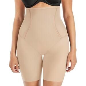 New Maidenform Women Medium Tan Tummy Control High Waist Thigh Slim Shapewear